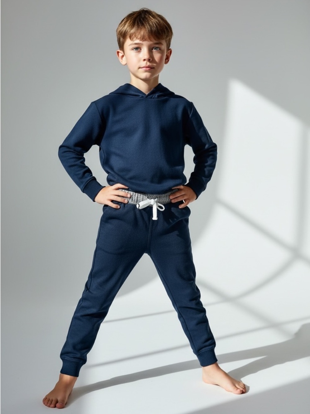 Carter’s 100% cotton deep blue sweatpants Boys 18 Months elastic waist pull-on